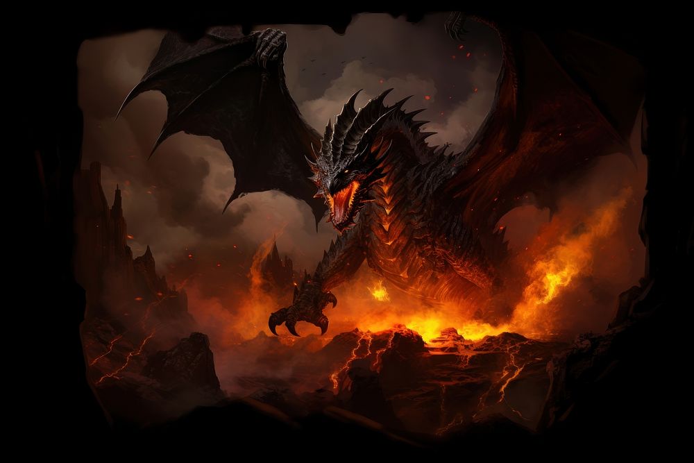 Dragon fire night evil. 