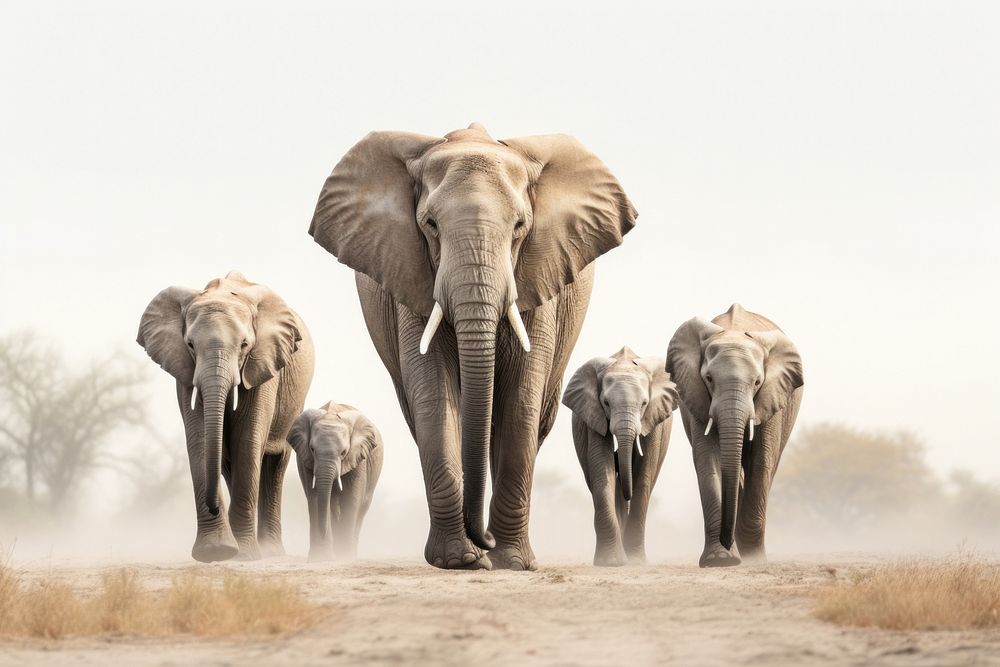 Elephant wildlife outdoors animal. AI generated Image by rawpixel.
