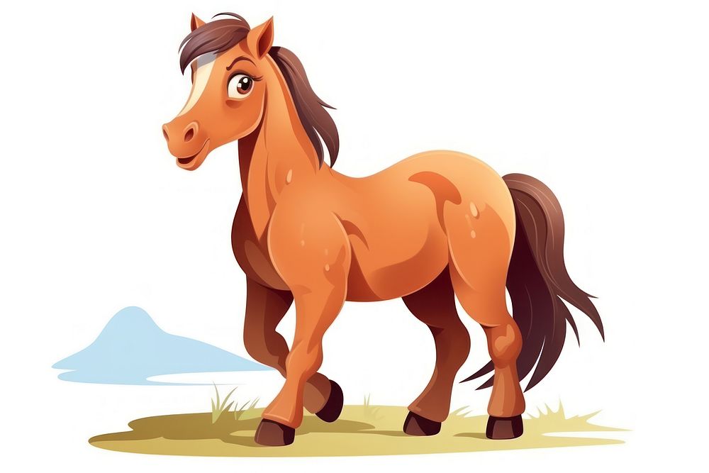 Horse mammal animal herbivorous. AI generated Image by rawpixel.