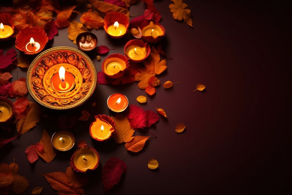Candle diwali nature light. AI generated Image by rawpixel.