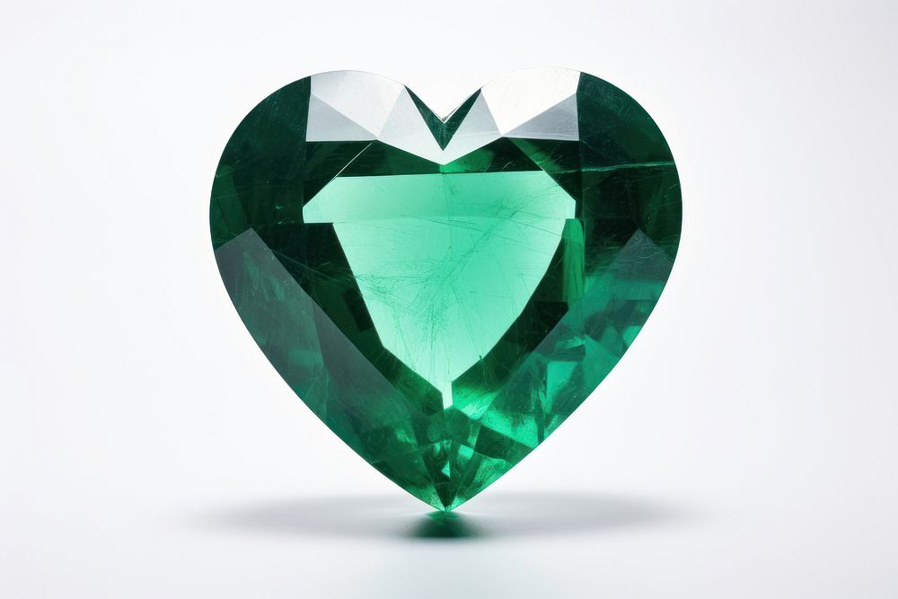 Emerald gemstone jewelry shape. AI generated Image by rawpixel.
