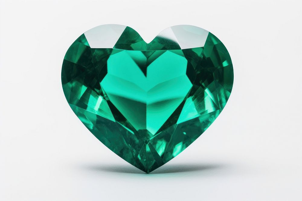 Emerald gemstone jewelry diamond. AI generated Image by rawpixel.