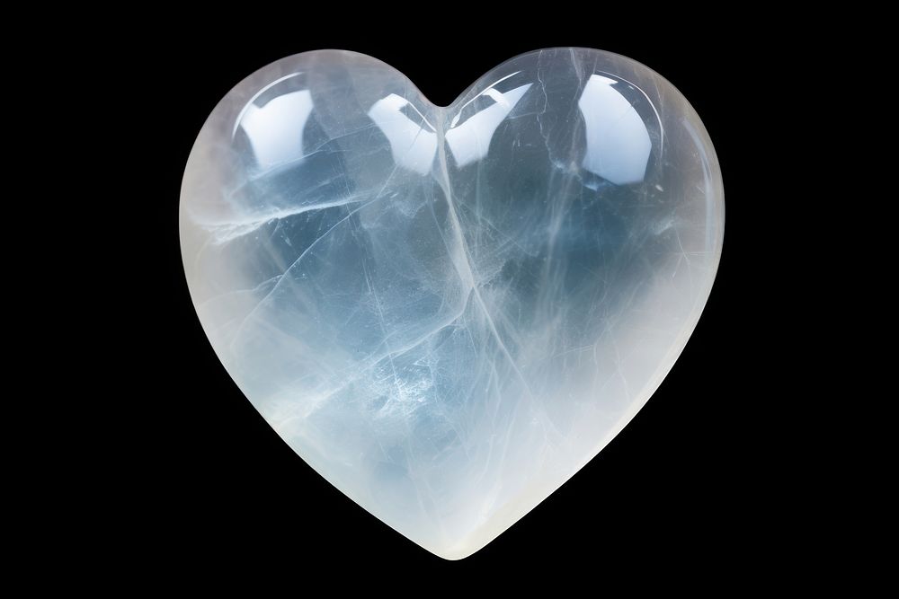 Heart crystal mineral jewelry. AI generated Image by rawpixel.