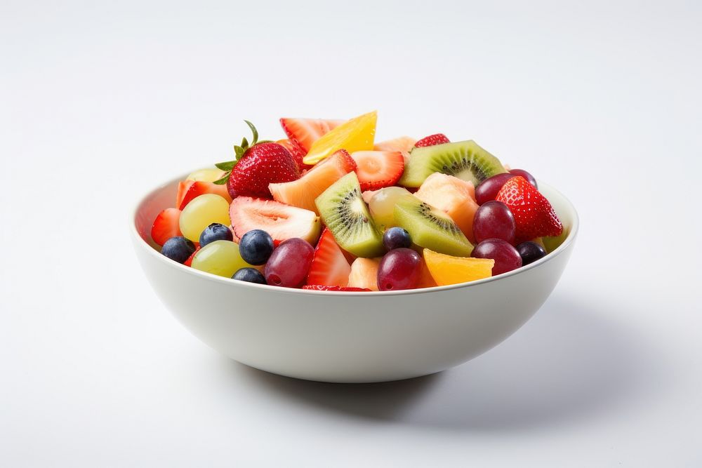 Fruit salad bowl strawberry. 