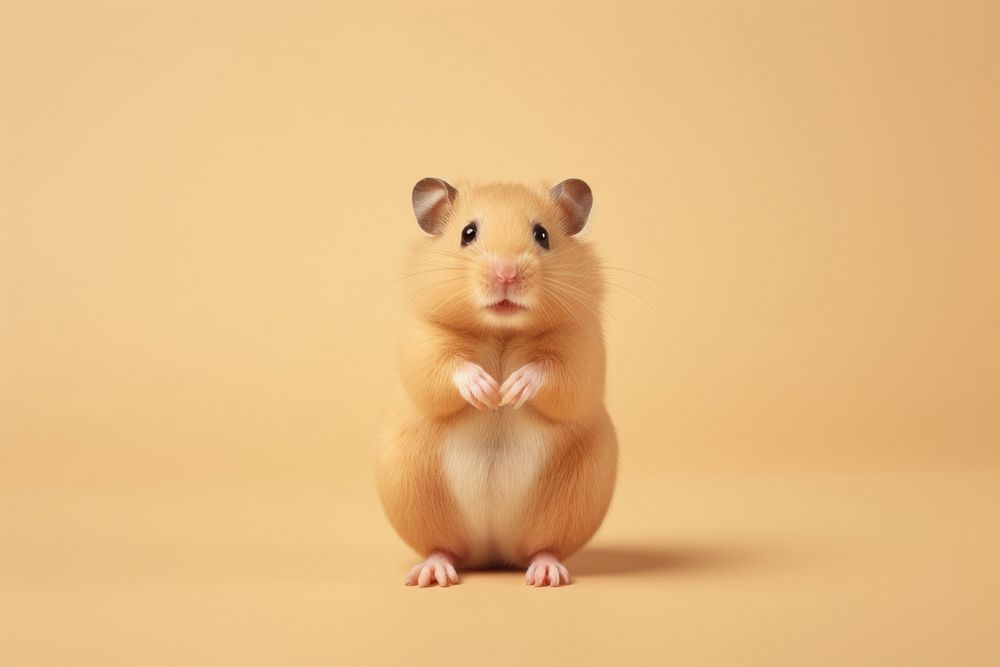 Hamster rodent animal mammal. AI generated Image by rawpixel.