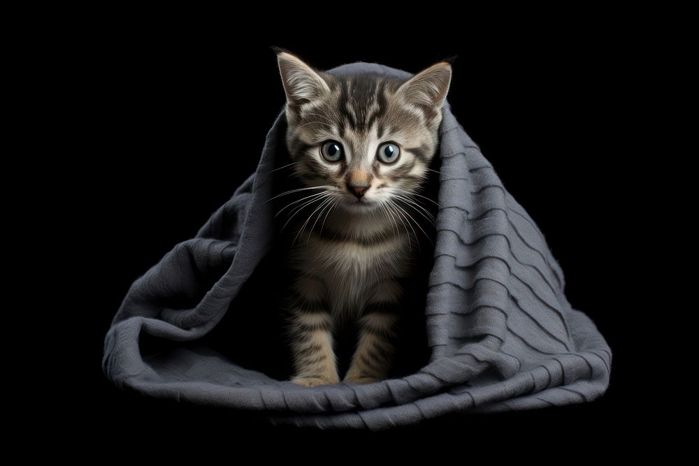 Blanket kitten animal mammal. AI generated Image by rawpixel.