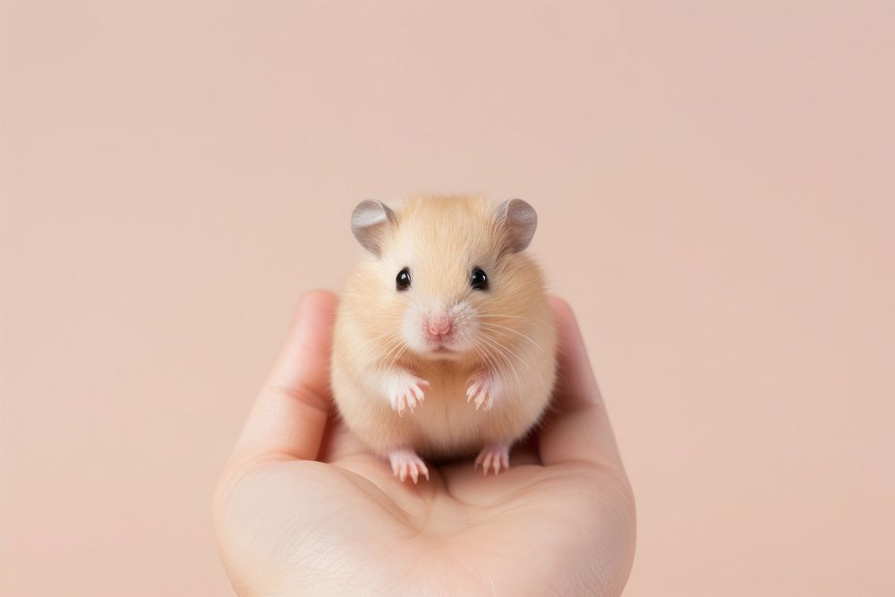 Hamster rodent animal mammal. AI generated Image by rawpixel.