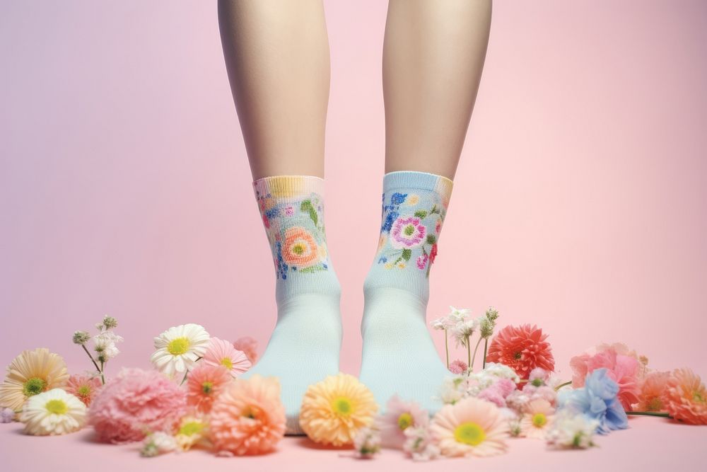 Flower sock plant petal. AI generated Image by rawpixel.