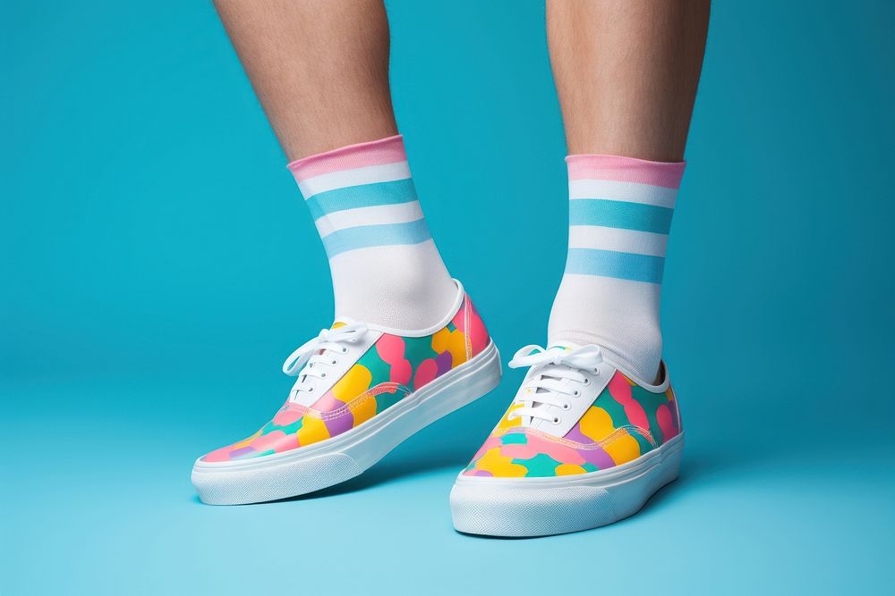 Sock shoe footwear sneaker. AI generated Image by rawpixel.