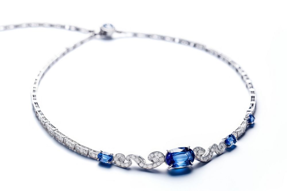 Necklace bracelet gemstone jewelry. AI generated Image by rawpixel.