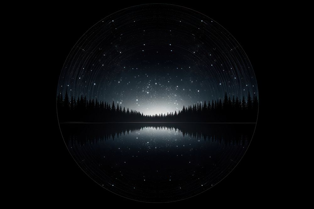 Night landscape astronomy nature. AI generated Image by rawpixel.