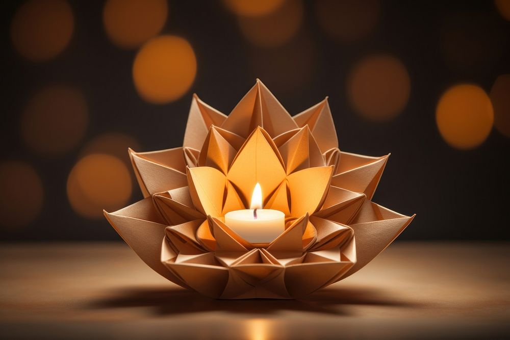 Festival candle light illuminated. AI generated Image by rawpixel.