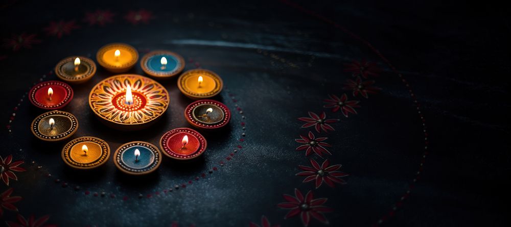 Festival candle diwali light. AI generated Image by rawpixel.