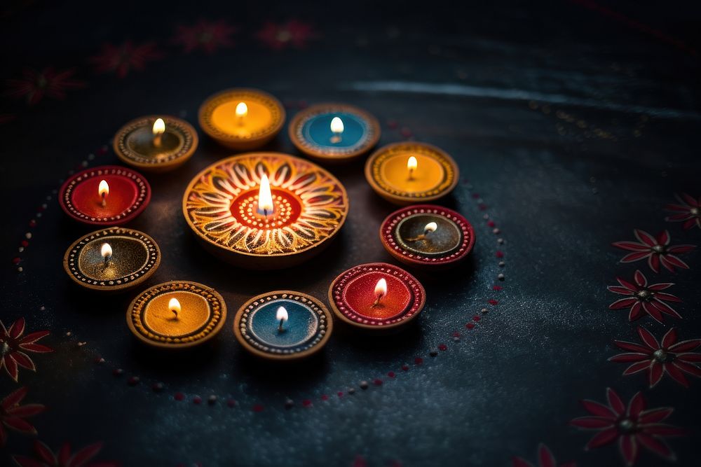 Festival candle diwali light. 