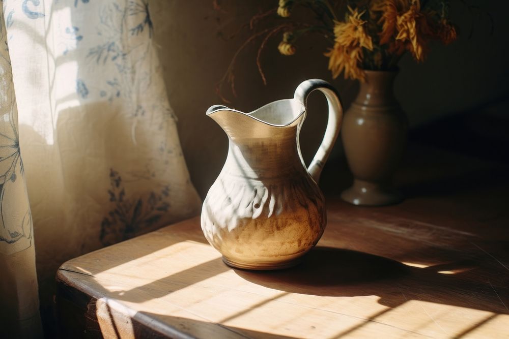 Jug refreshment still life container. AI generated Image by rawpixel.