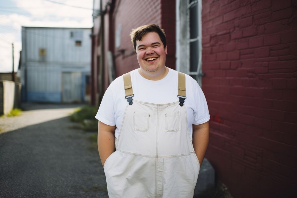 Portrait outdoors adult smile. 