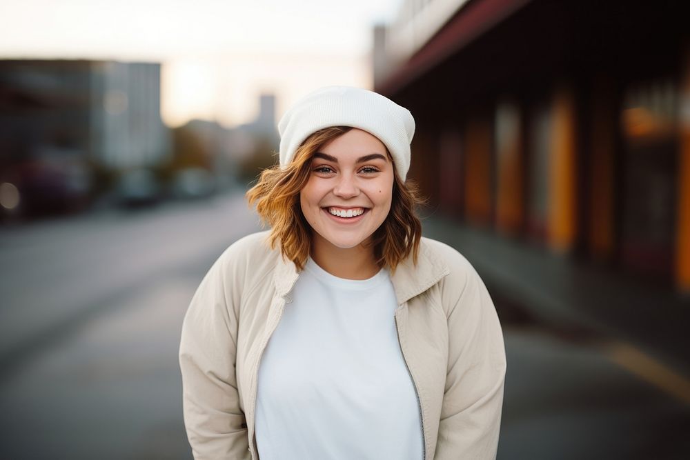 Portrait outdoors adult smile. AI generated Image by rawpixel.