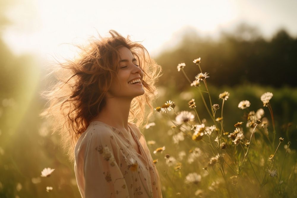 Nature meadow adult happy. | Premium Photo - rawpixel