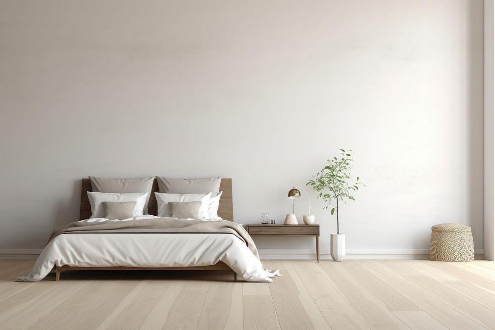 Bedroom floor wood architecture. AI generated Image by rawpixel.
