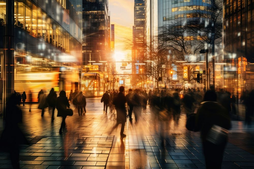 Light city metropolis outdoors. AI generated Image by rawpixel.