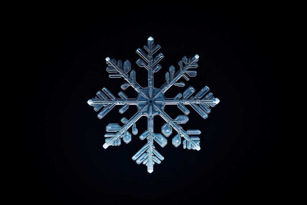 Snowflake nature celebration decoration. AI generated Image by rawpixel.