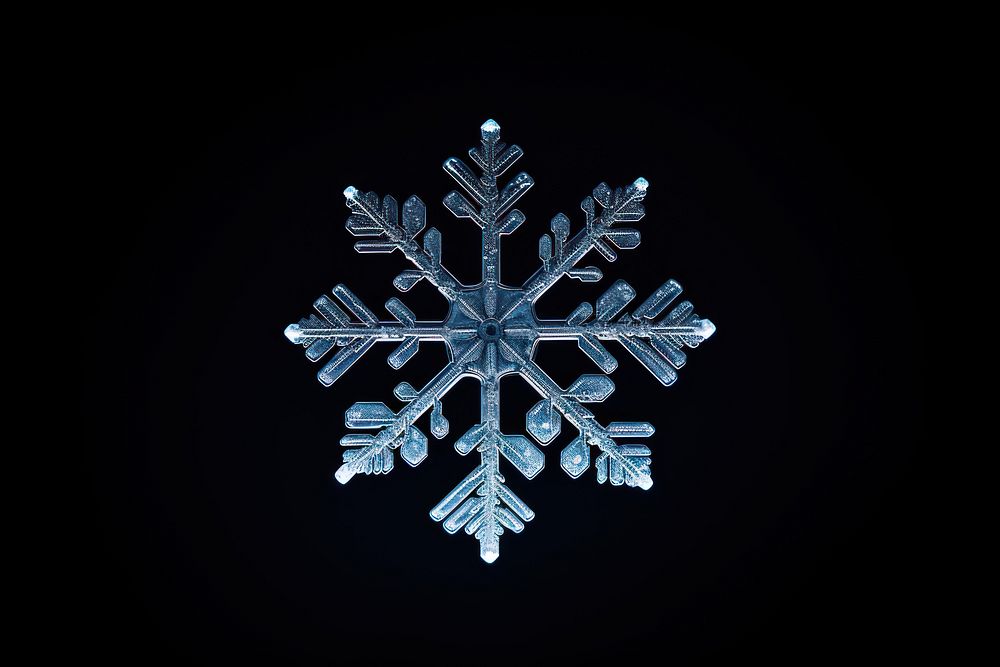 Snowflake nature celebration decoration. 