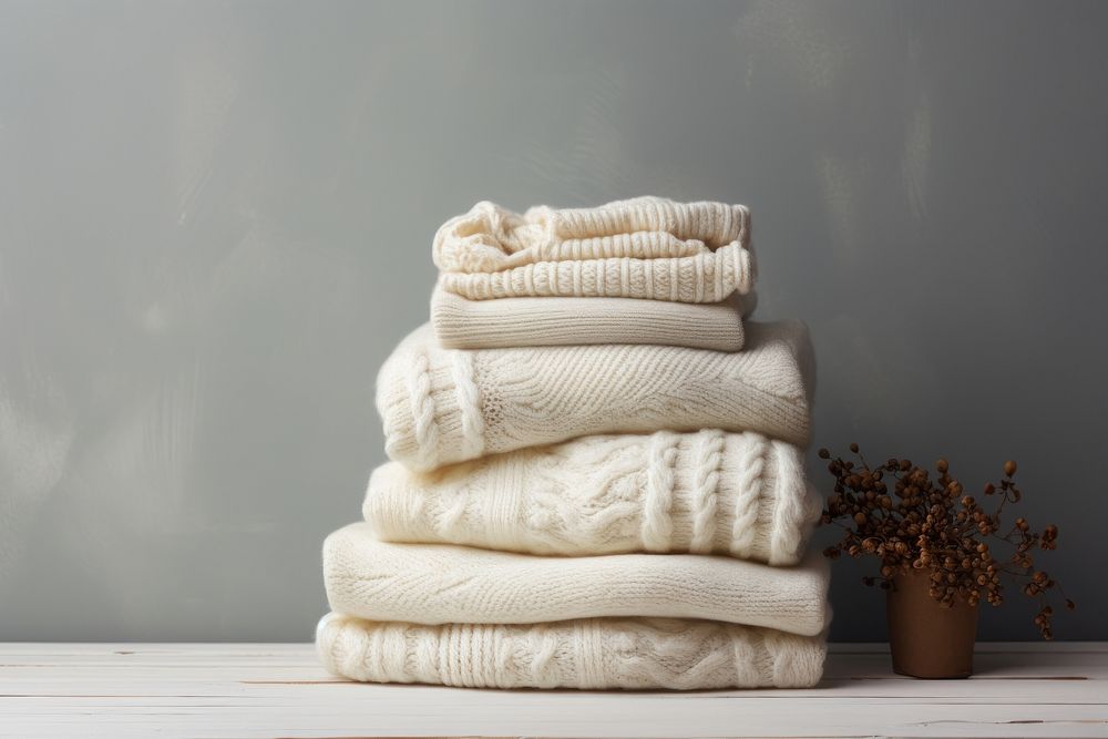 Sweater towel white material. AI generated Image by rawpixel.