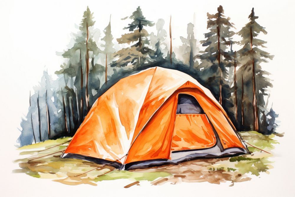 Tent outdoors camping nature. 