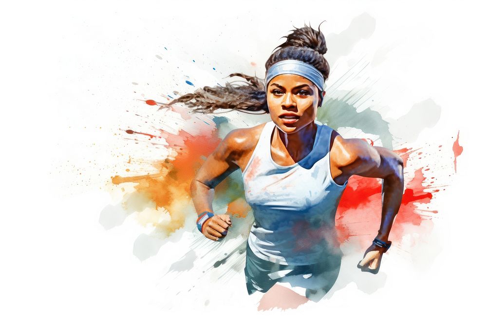 Running athlete determination competition. AI generated Image by rawpixel.