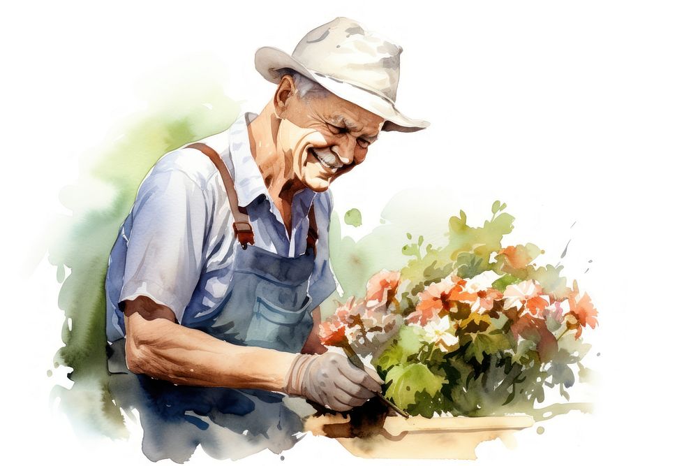 Gardening gardener flower adult. AI generated Image by rawpixel.
