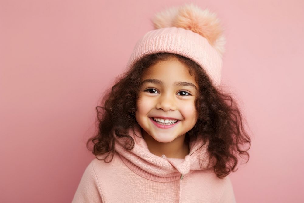 Portrait female child smile. 