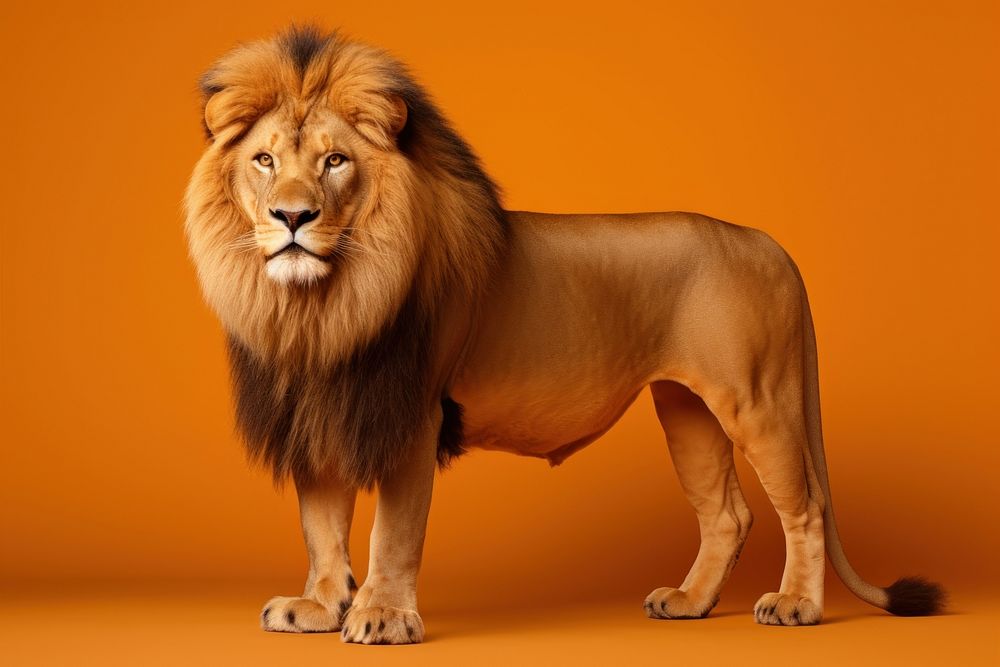 Wildlife mammal animal lion. AI generated Image by rawpixel.