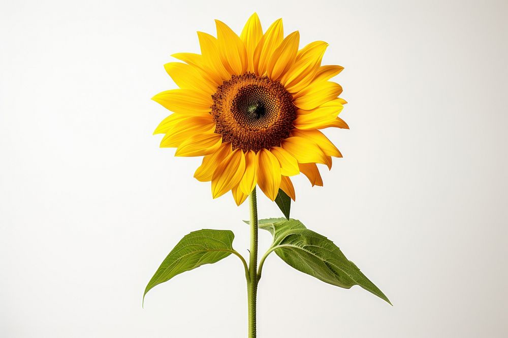 Sunflower plant inflorescence asterales. 