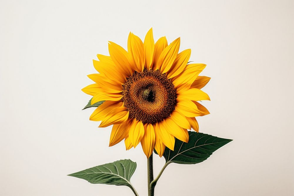 Sunflower plant inflorescence asterales. 