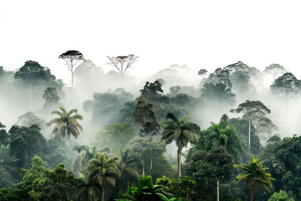 Vegetation rainforest outdoors nature. AI generated Image by rawpixel.