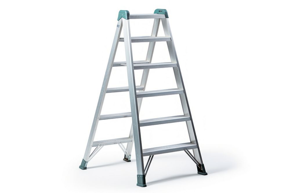 Ladder white background architecture furniture. 