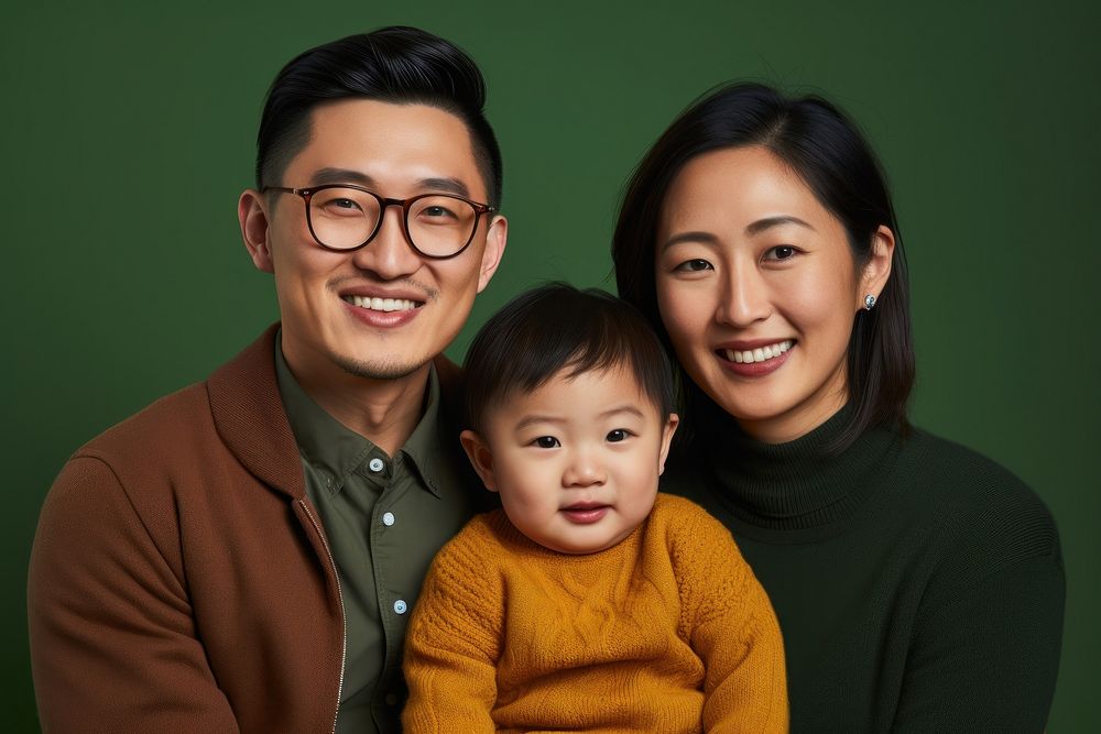 Family baby portrait adult. AI generated Image by rawpixel.