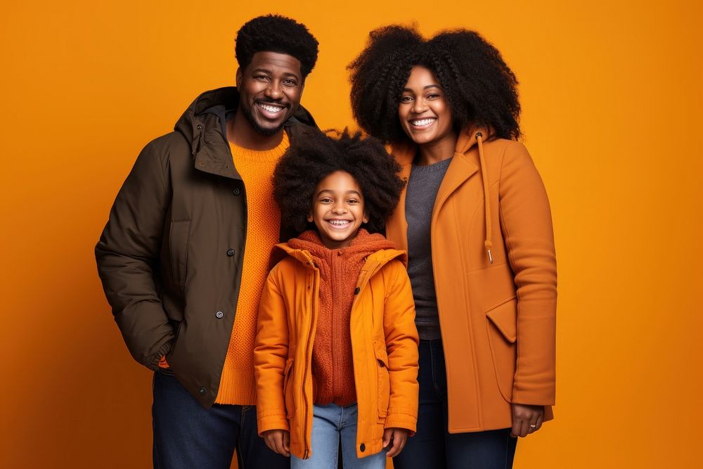 Cheerful laughing family jacket. AI generated Image by rawpixel.