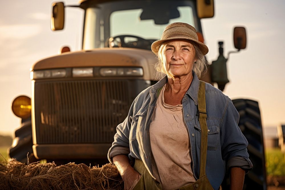 Standing outdoors farmer adult. AI generated Image by rawpixel.