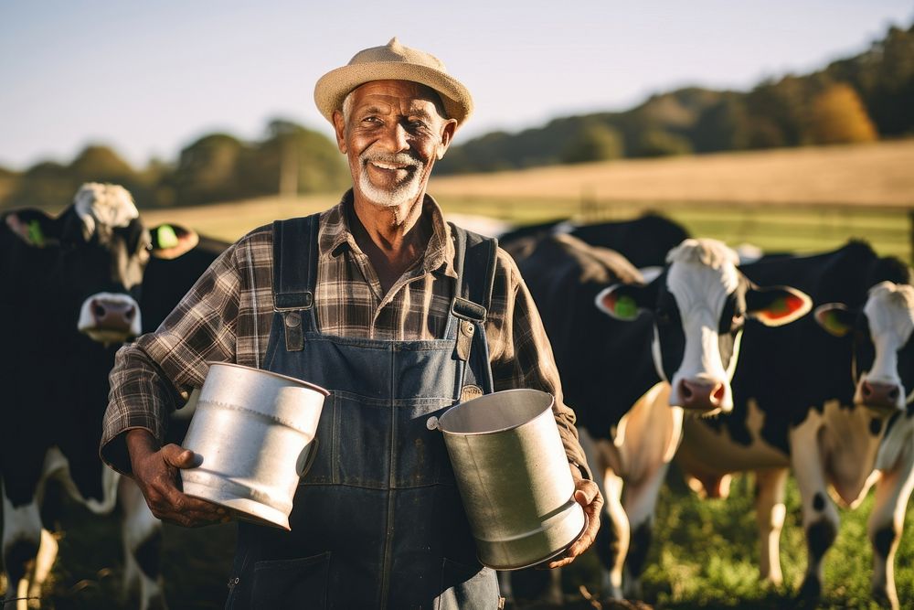 Cow livestock outdoors holding. AI generated Image by rawpixel.