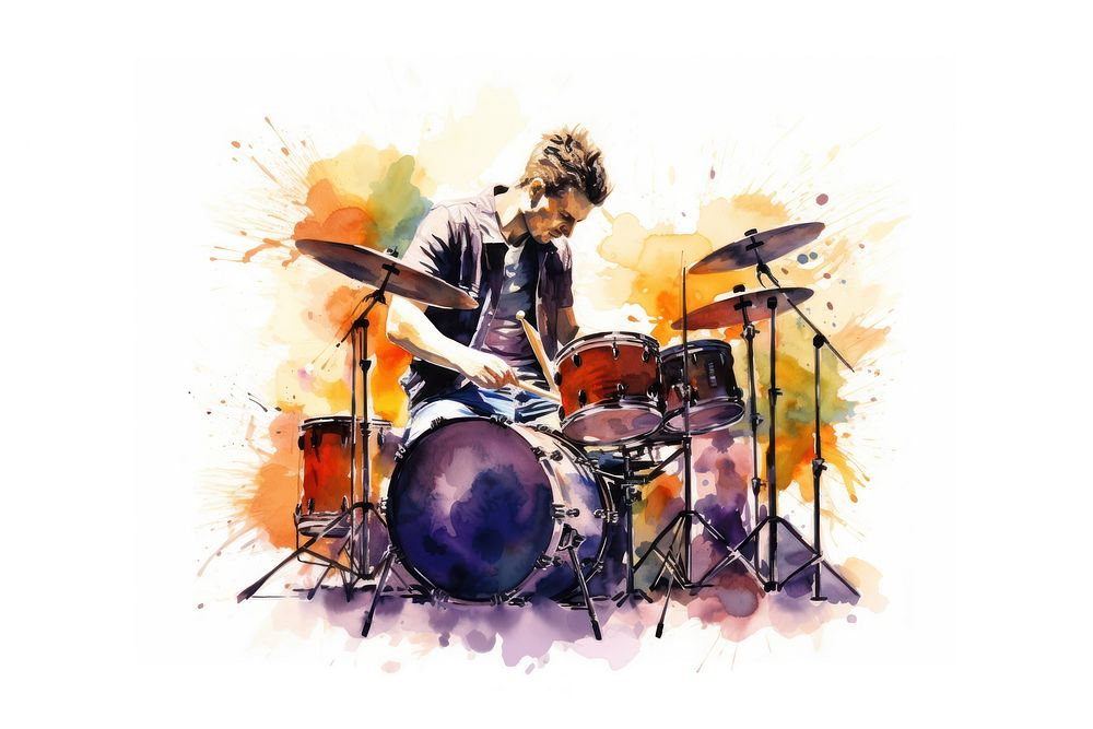 Concert percussion musician drummer. AI generated Image by rawpixel.