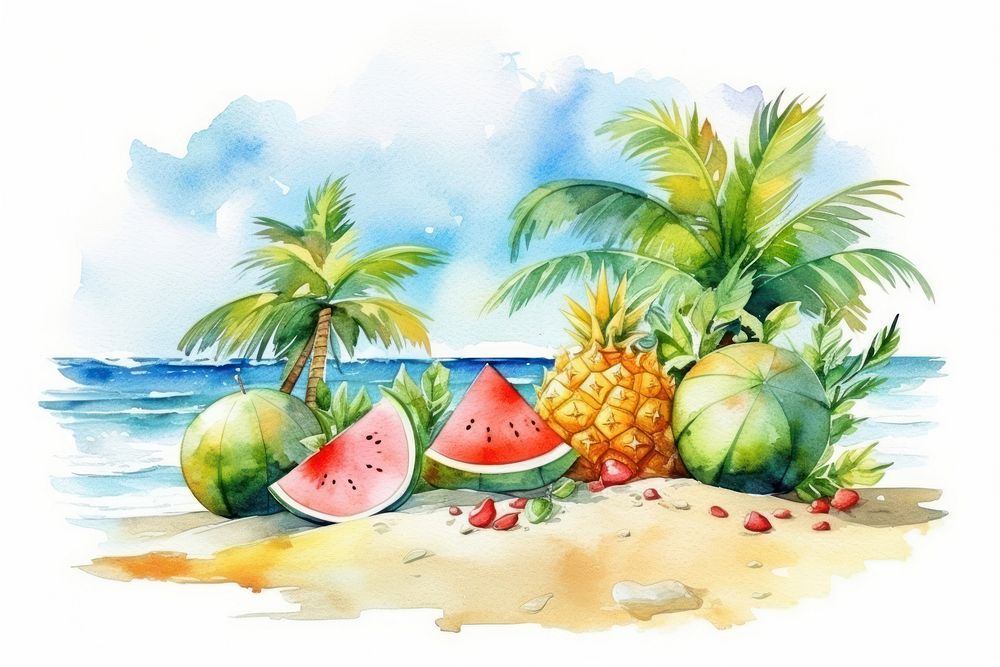 Summer pineapple outdoors nature. AI generated Image by rawpixel.