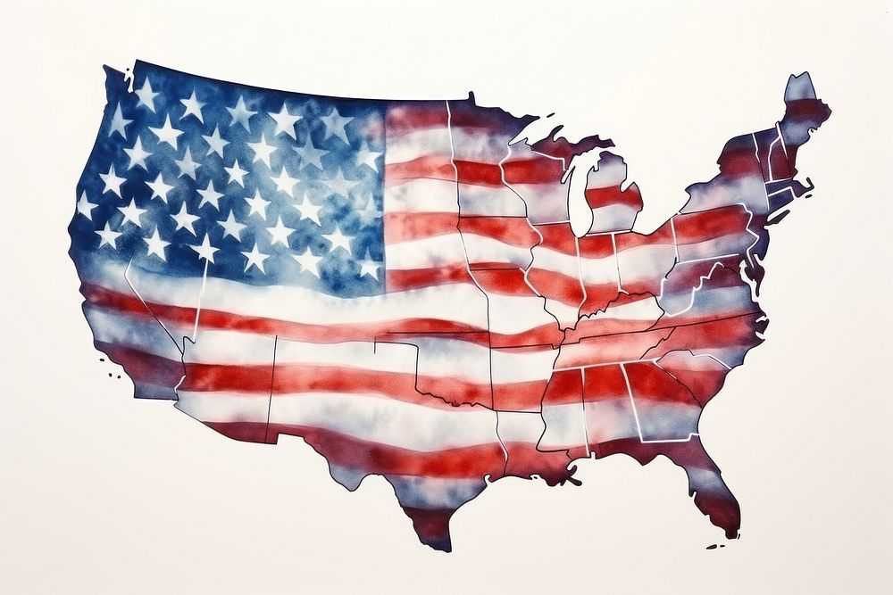 Flag map independence patriotism. AI generated Image by rawpixel.