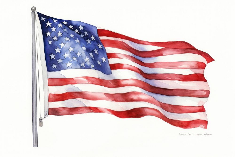Flag american flag independence patriotism. AI generated Image by rawpixel.