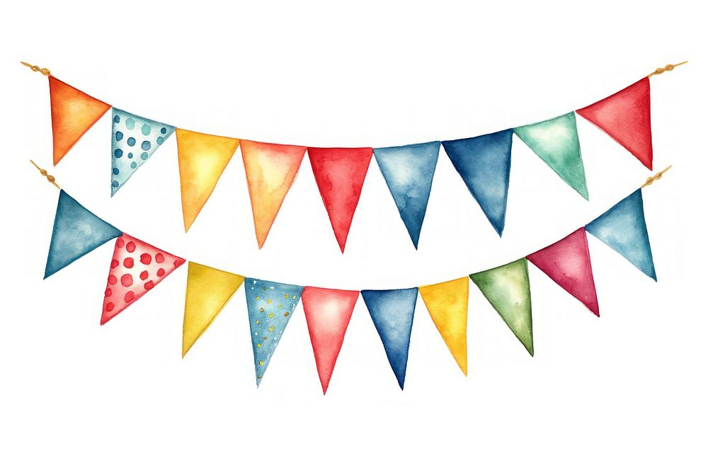 Flag bunting celebration creativity. AI generated Image by rawpixel.