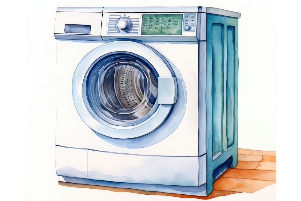 Appliance laundry washing dryer. AI generated Image by rawpixel.