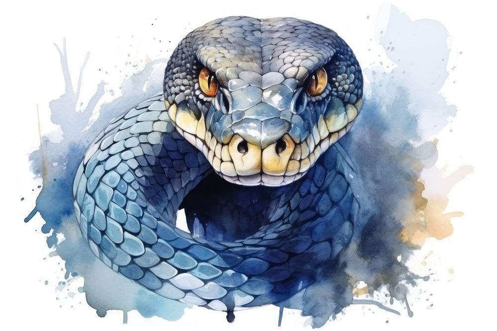 Snake reptile animal creativity. AI generated Image by rawpixel.