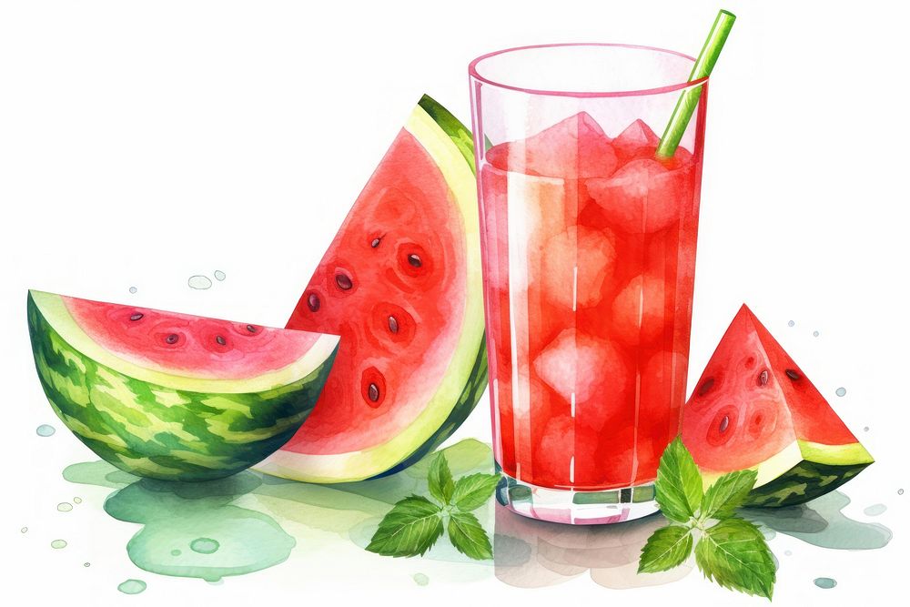 Watermelon fruit juice plant. AI generated Image by rawpixel.