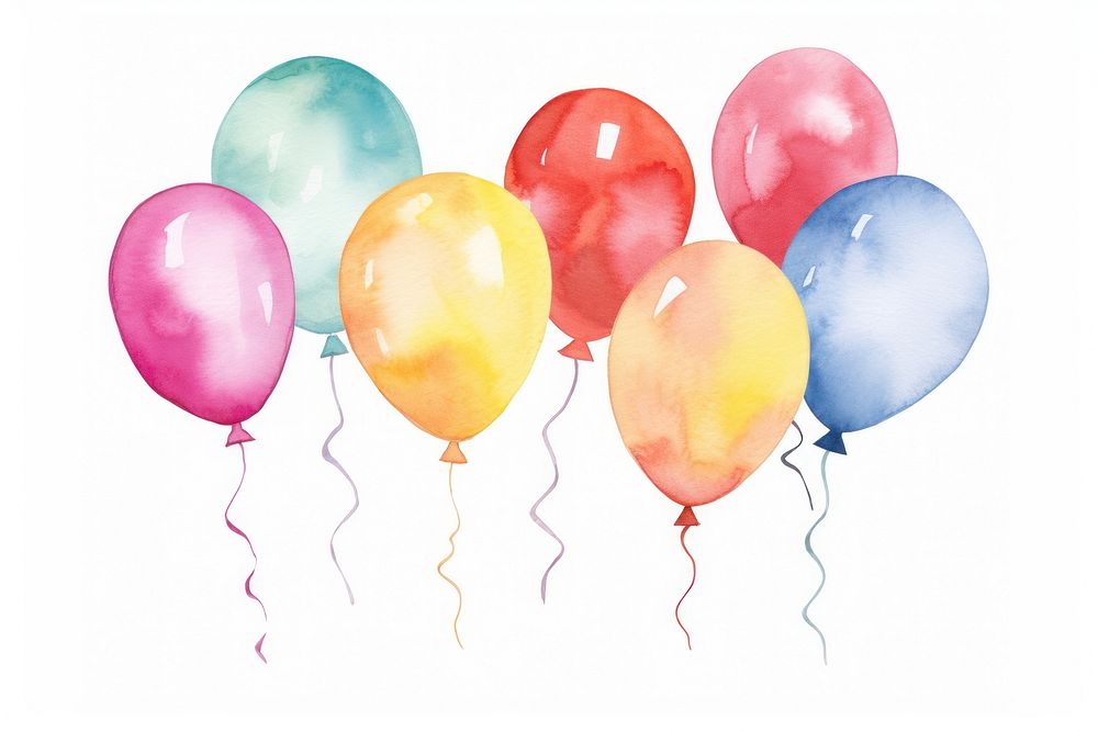 Balloon party fun anniversary. AI generated Image by rawpixel.