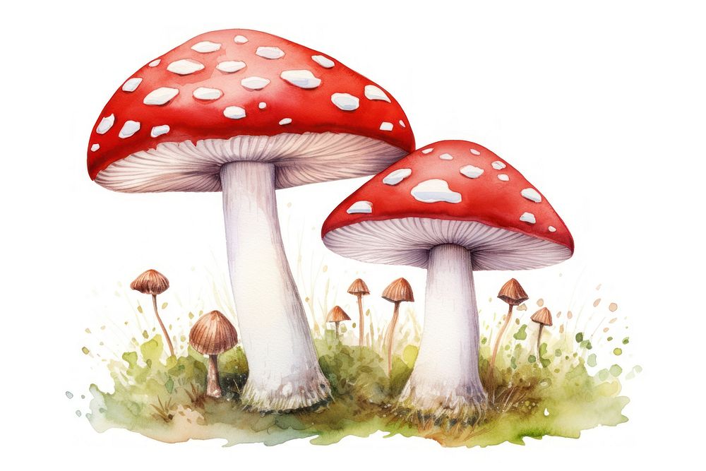 Mushroom amanita agaric fungus. AI generated Image by rawpixel.